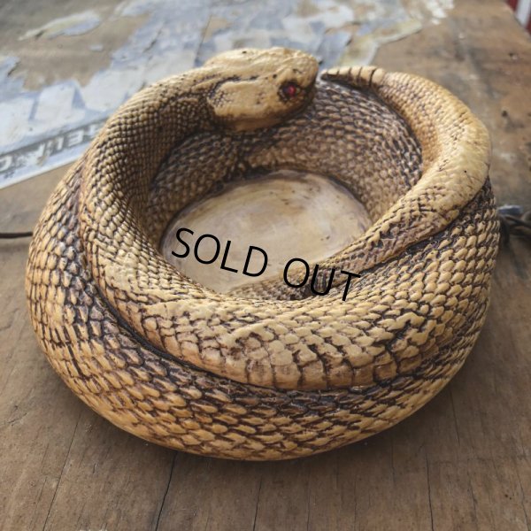画像5: 70s Vintage Disneyland Adveture Land RANDOTTI Rattle Snake Ceramic Ashtray (B696)