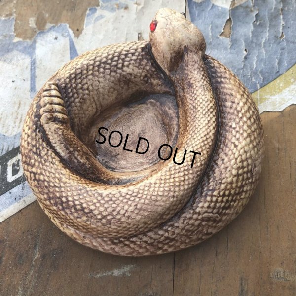 画像3: 70s Vintage Disneyland Adveture Land RANDOTTI Rattle Snake Ceramic Ashtray (B697)