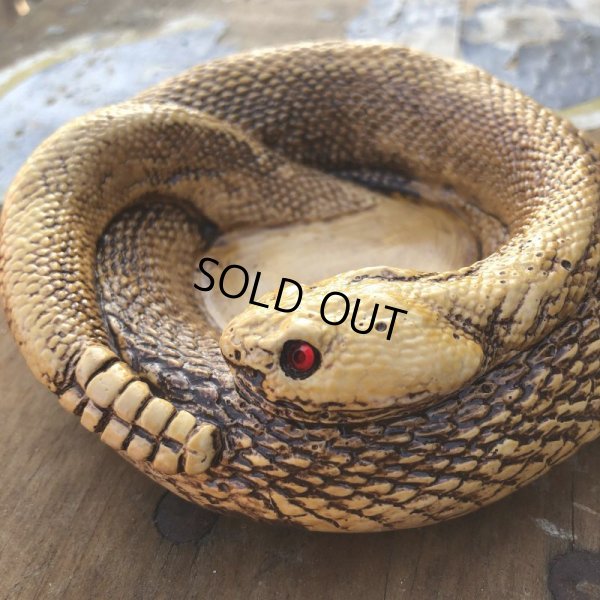 画像3: 70s Vintage Disneyland Adveture Land RANDOTTI Rattle Snake Ceramic Ashtray (B696)