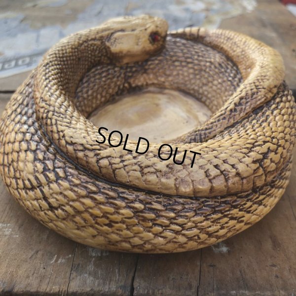 画像8: 70s Vintage Disneyland Adveture Land RANDOTTI Rattle Snake Ceramic Ashtray (B696)