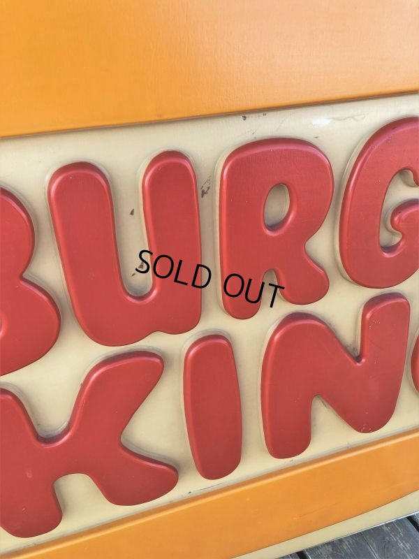 画像8: Vintage Burger King Old Logo Outdoor Sign Original (B697)
