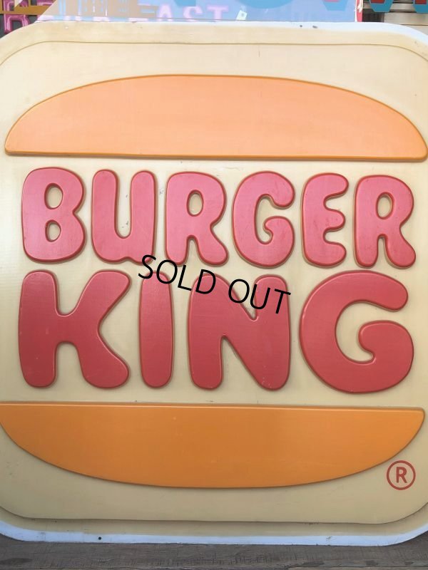 画像7: Vintage Burger King Old Logo Outdoor Sign Original (B697)