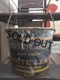 Vintage Dutch Boy White Lead Paint Bucket Pail (B706)