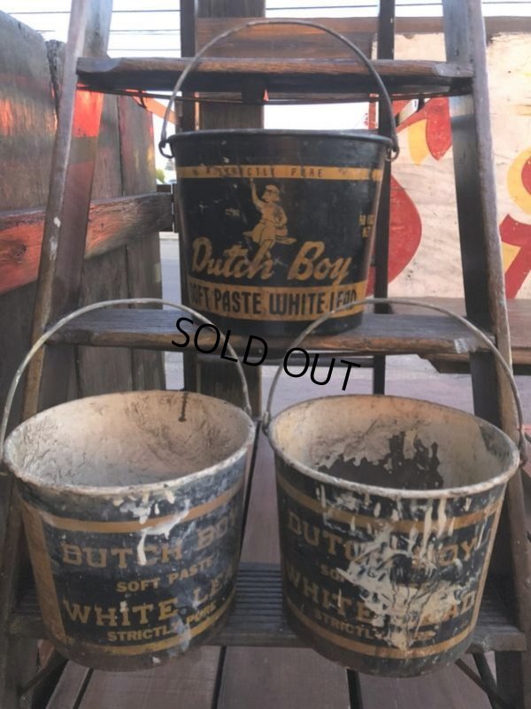 画像8: Vintage Dutch Boy White Lead Paint Bucket Pail (B705)