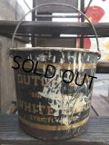 Vintage Dutch Boy White Lead Paint Bucket Pail (B707)