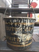 Vintage Dutch Boy White Lead Paint Bucket Pail (B707)