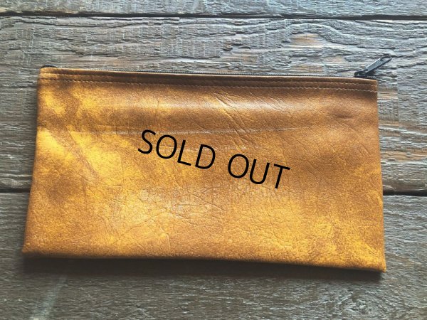 画像5: Vintage Zippered Vinyl Bank Money Bag HNB (B718)