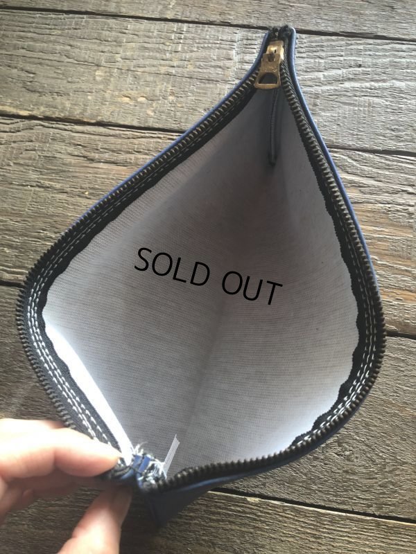 画像4: Vintage Zippered Vinyl Bank Money Bag (B720)