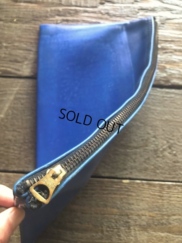 画像3: Vintage Zippered Vinyl Bank Money Bag (B720)