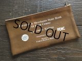 Vintage Zippered Vinyl Bank Money Bag FDIC (B711)