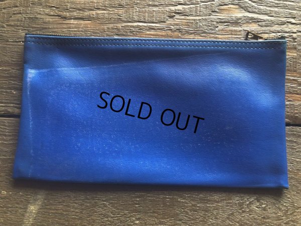 画像5: Vintage Zippered Vinyl Bank Money Bag (B720)