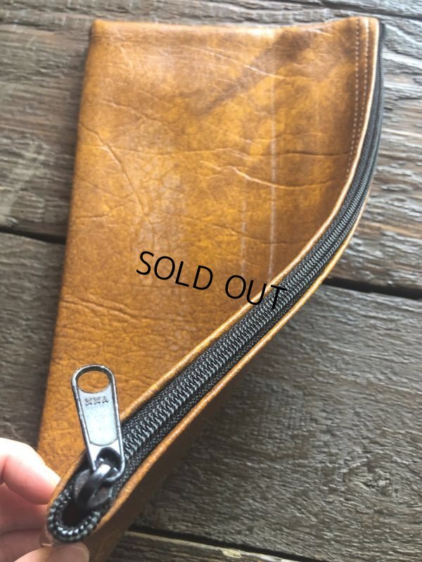 画像3: Vintage Zippered Vinyl Bank Money Bag HNB (B718)