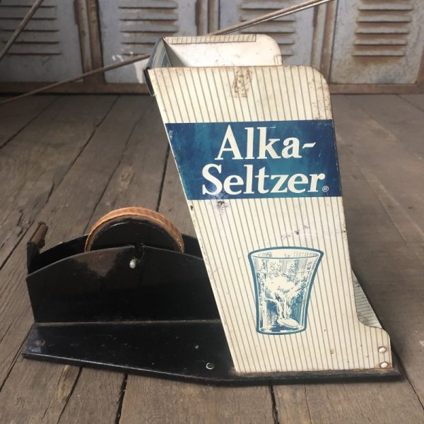 画像1: Vintage Alka Seltzer Counter Display W/Tape Dispenser (B721)