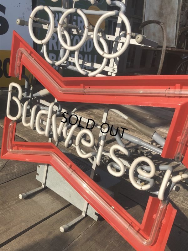 画像6: Vintage Budweiser LA Olympic x Bowtie Store Display Neon Sign (B722)