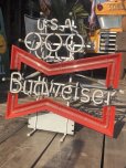 画像2: Vintage Budweiser LA Olympic x Bowtie Store Display Neon Sign (B722) (2)