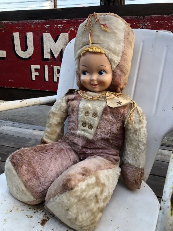 画像2: Vintage Celluloid Face Doll Large 75cm (B725)