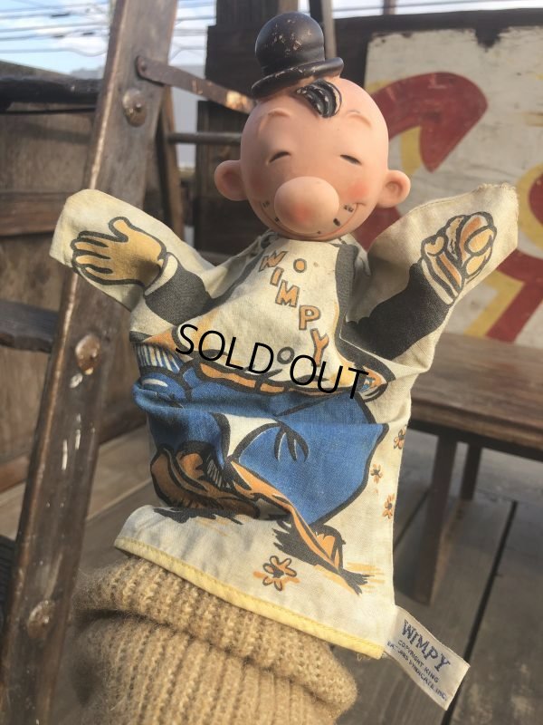 画像12: Vintage Gund Popeye Hand Puppet Wimpy (B727)