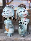 Vintage Drunken Dogs Salt & Pepper Shakers (B735)