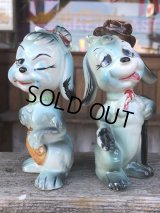 Vintage Drunken Dogs Salt & Pepper Shakers (B735)