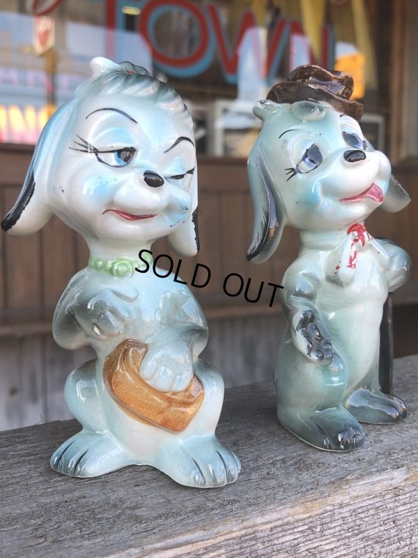 画像4: Vintage Drunken Dogs Salt & Pepper Shakers (B735)