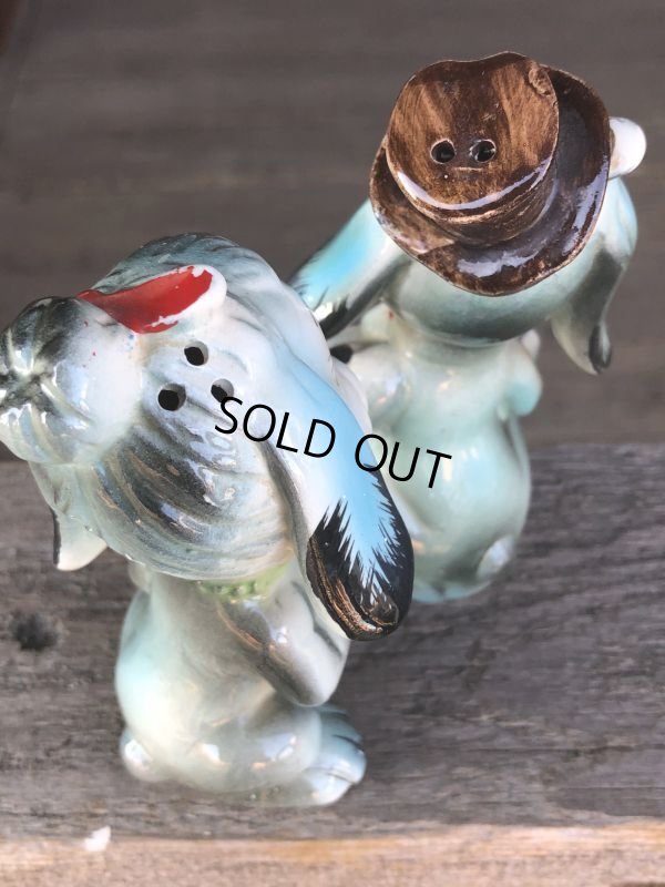 画像6: Vintage Drunken Dogs Salt & Pepper Shakers (B735)