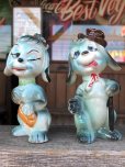 画像2: Vintage Drunken Dogs Salt & Pepper Shakers (B735) (2)