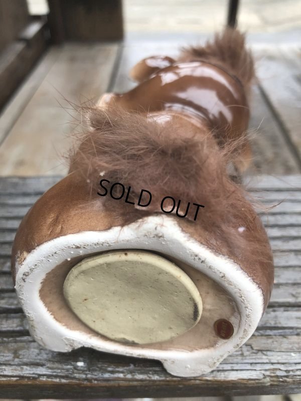 画像9: Vintage 50s JAPAN Ceramic Coin Bank Squirrel Chipmunk (B739)