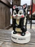 画像7: Vintage 50s JAPAN Ceramic Message Doll WORRY!WORRY! (B740)