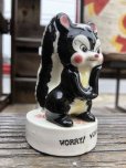 画像8: Vintage 50s JAPAN Ceramic Message Doll WORRY!WORRY! (B740)