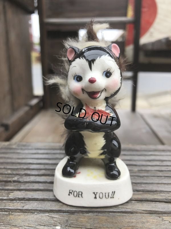 画像2: Vintage 50s JAPAN Ceramic Message Doll FOR YOU!! (B741)