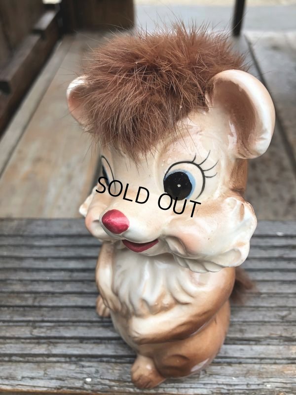 画像7: Vintage 50s JAPAN Ceramic Coin Bank Squirrel Chipmunk (B739)