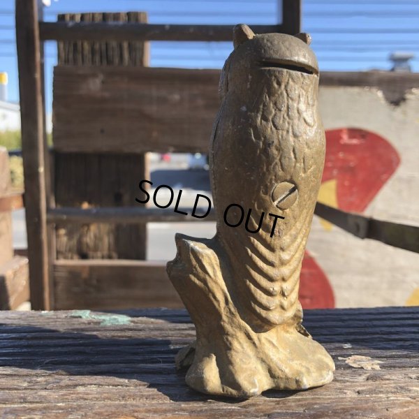 画像3: Vintage Cast Iron Be Wise Owl Savings Bank (B747)