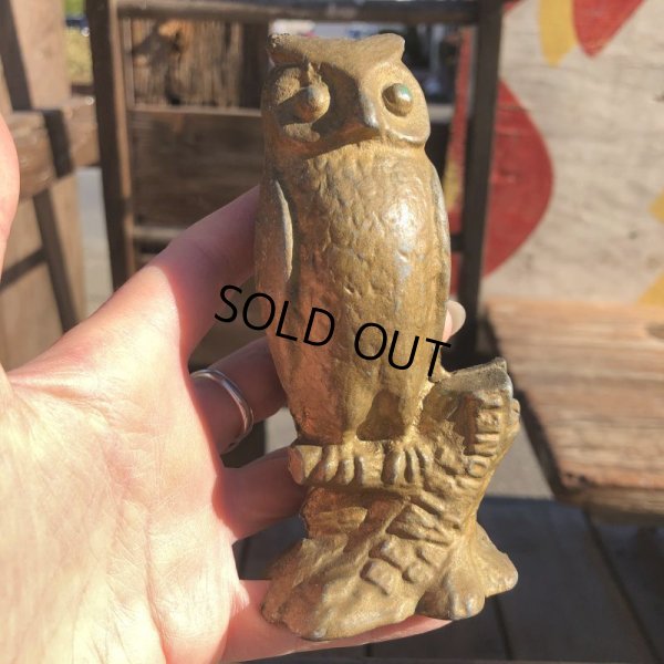 画像7: Vintage Cast Iron Be Wise Owl Savings Bank (B747)