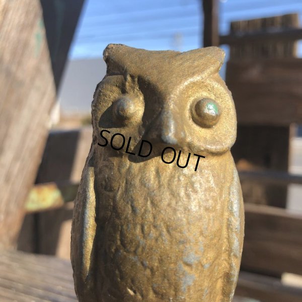 画像6: Vintage Cast Iron Be Wise Owl Savings Bank (B747)