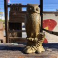 画像1: Vintage Cast Iron Be Wise Owl Savings Bank (B747) (1)