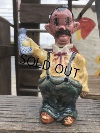Vintage Drunk 6 Eyes Decanter Bottle (B745)