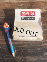 Vintage Wendy's Note Cube w/Holder (B752)