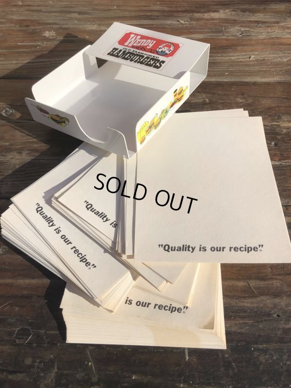 画像7: Vintage Wendy's Note Cube w/Holder (B751)