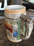 画像4: 60s Vintage Six Flags Over Texas Skull Ceramic Stein Jug (B753)