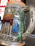 画像11: 60s Vintage Six Flags Over Texas Skull Ceramic Stein Jug (B753)