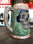 画像5: 60s Vintage Six Flags Over Texas Skull Ceramic Stein Jug (B753)