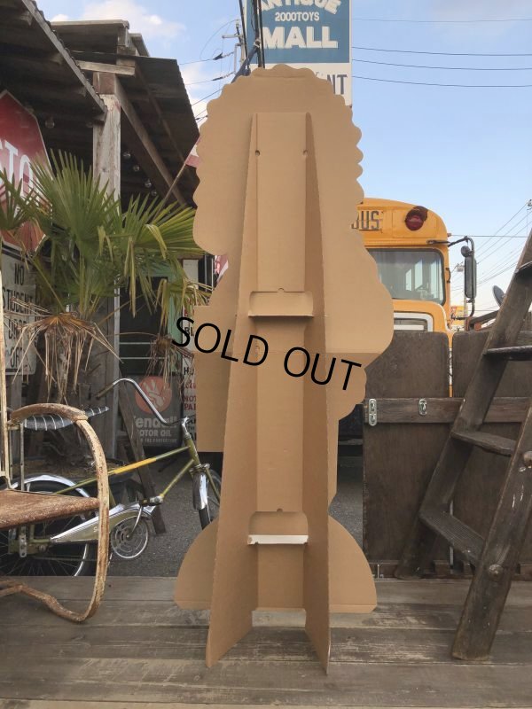 画像3: 【店舗引き取り限定】Vintage Red Man Chewing Tobacco Store Display Cardboard Sign (B754)