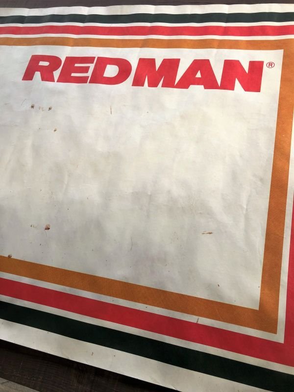 画像4: Vintage Red Man Chewing Tobacco Store Display Banner Sign (B755)