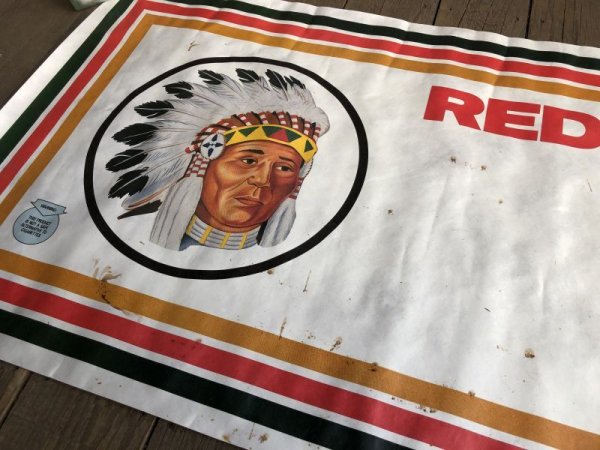 画像9: Vintage Red Man Chewing Tobacco Store Display Banner Sign (B755)