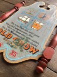 画像5: Vintage Old Crow Bourbon Whiskey Wooden Plaque Sign (B756)