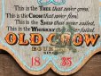 画像4: Vintage Old Crow Bourbon Whiskey Wooden Plaque Sign (B756)