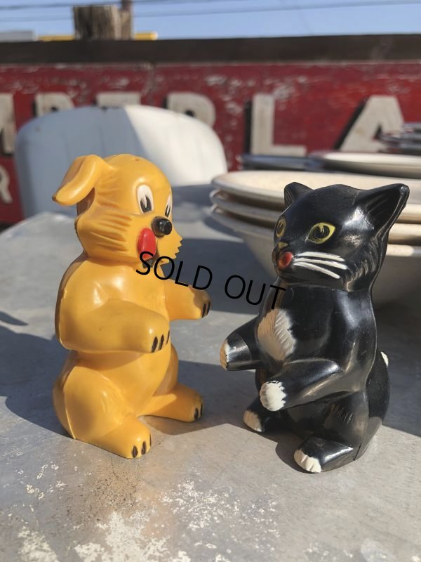画像4: 50s Vintage Ken-L Ration Fido Dog Fifi Cat S&P Shakers (B757)