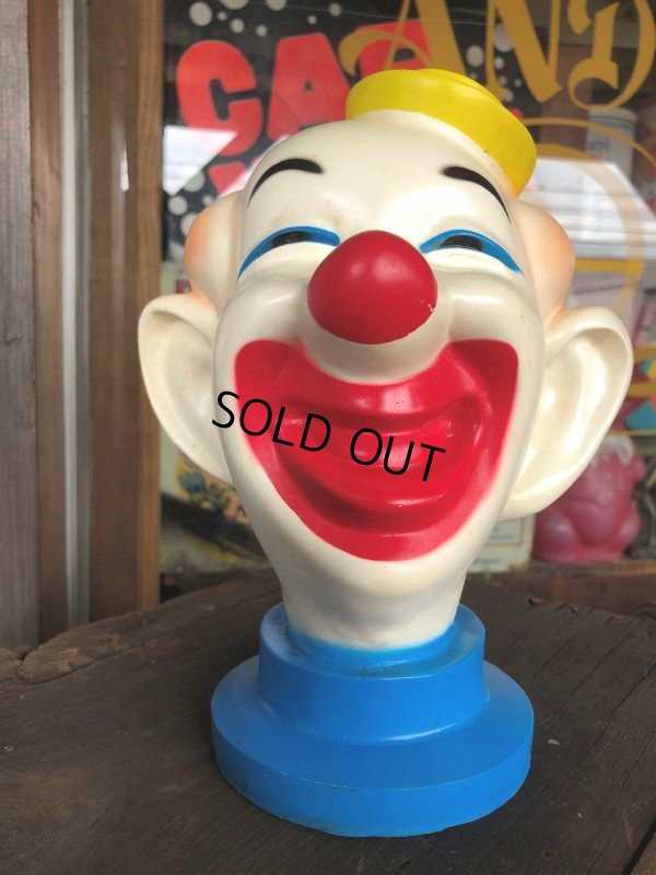 画像4: Vintage Clown Vinyl Coin Bank (B759)