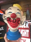 Vintage Clown Vinyl Coin Bank (B759)