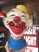 Vintage Clown Vinyl Coin Bank (B759)